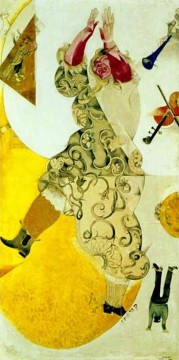  the - Dance Panel for Moscow Jewish Theater tempera gouache and kaolin contemporary Marc Chagall